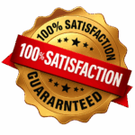 A-V Emergency Plumbing Repair 100% satisfaction guaranteed badge